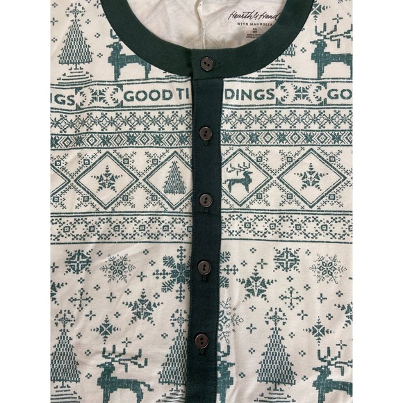 Hearth and Hand Magnolia Green Good Tidings Pajamas - NWT - Size XXL mss41 - Picture 3 of 8